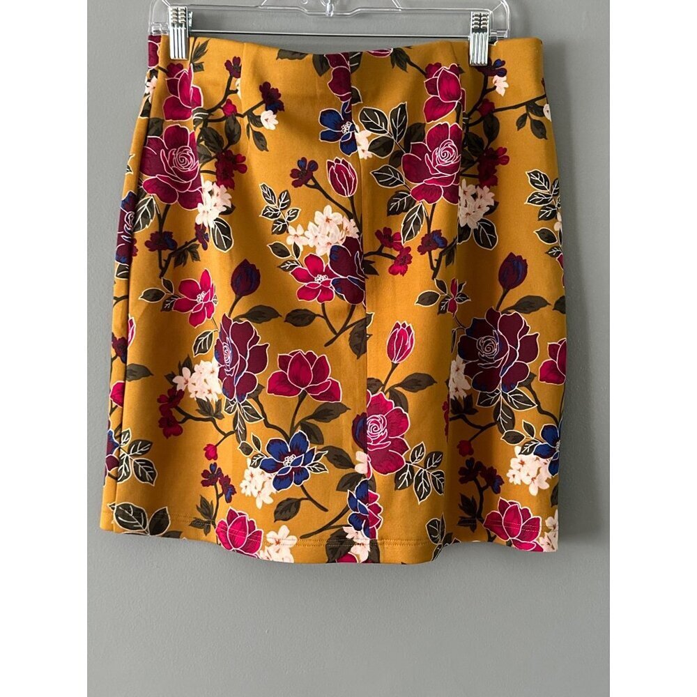 Cottagecore Floral Mini Skirt L NYCC Coquette Y2K 2000s Fairy Romantic  boho